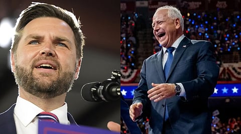 JD Vance and Tim Walz